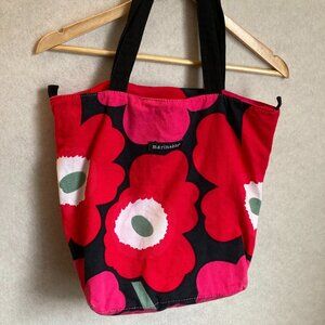 Marimekko Canvas Breast Cancer Awareness Floral Tote